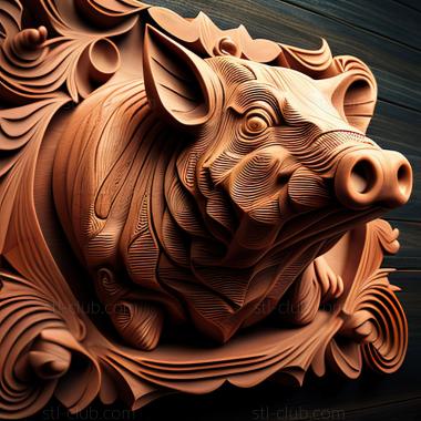 3D model st Pig (STL)